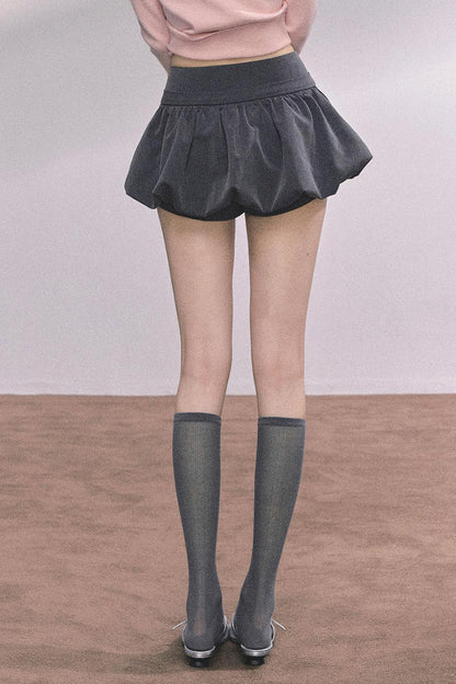 French Fluffy Autumn A-Line Skirt