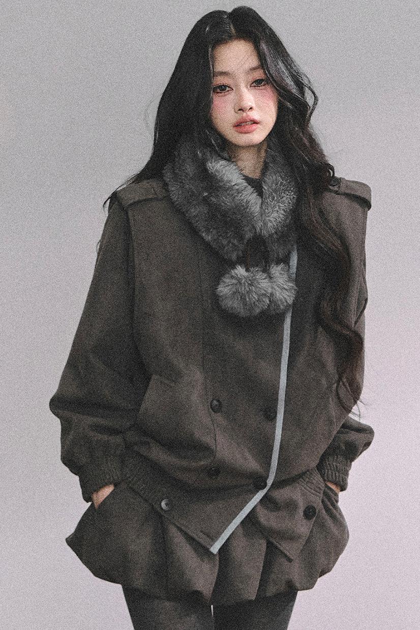 French Fur Collar Scarf