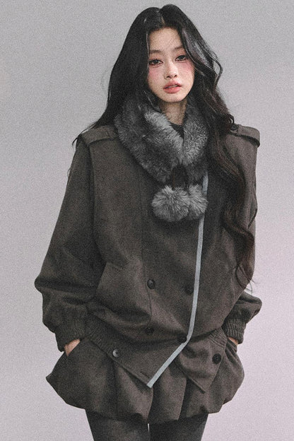 French Fur Collar Scarf