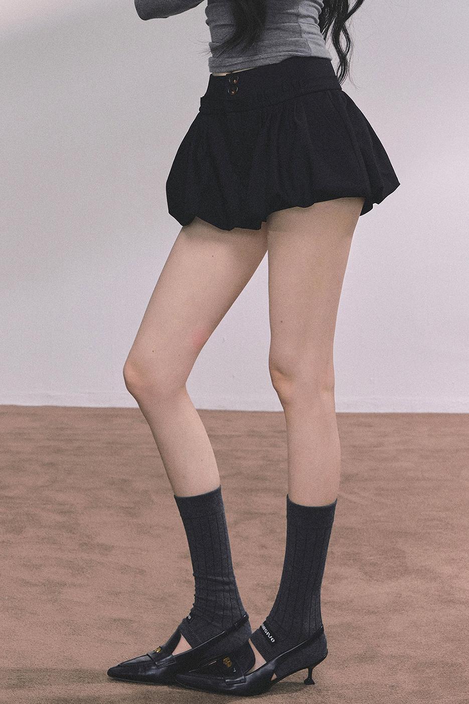 French Fluffy Autumn A-Line Skirt