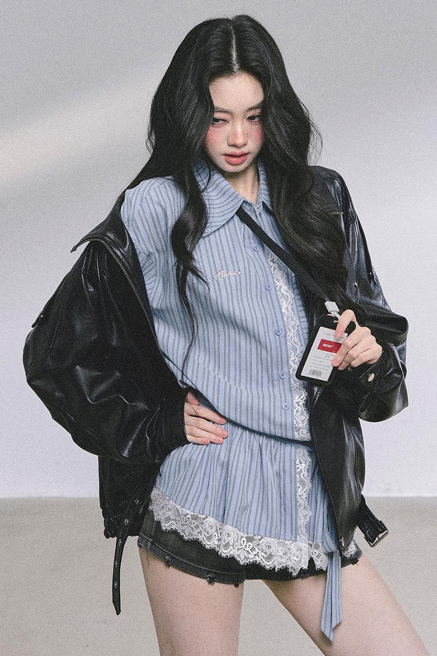 American Locomotive PU Leather Jacket