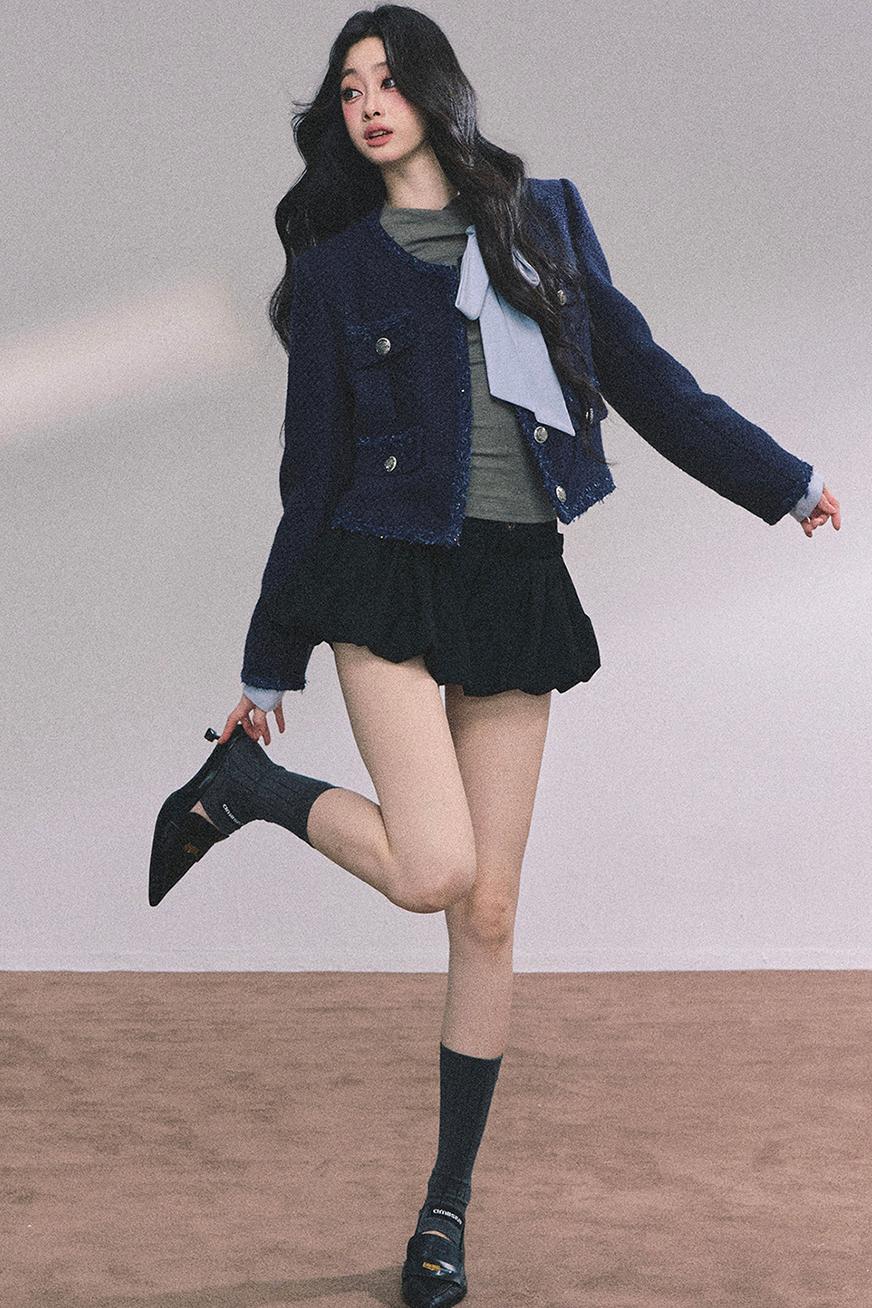 French Fragrance Tweed Jacket Set-Up