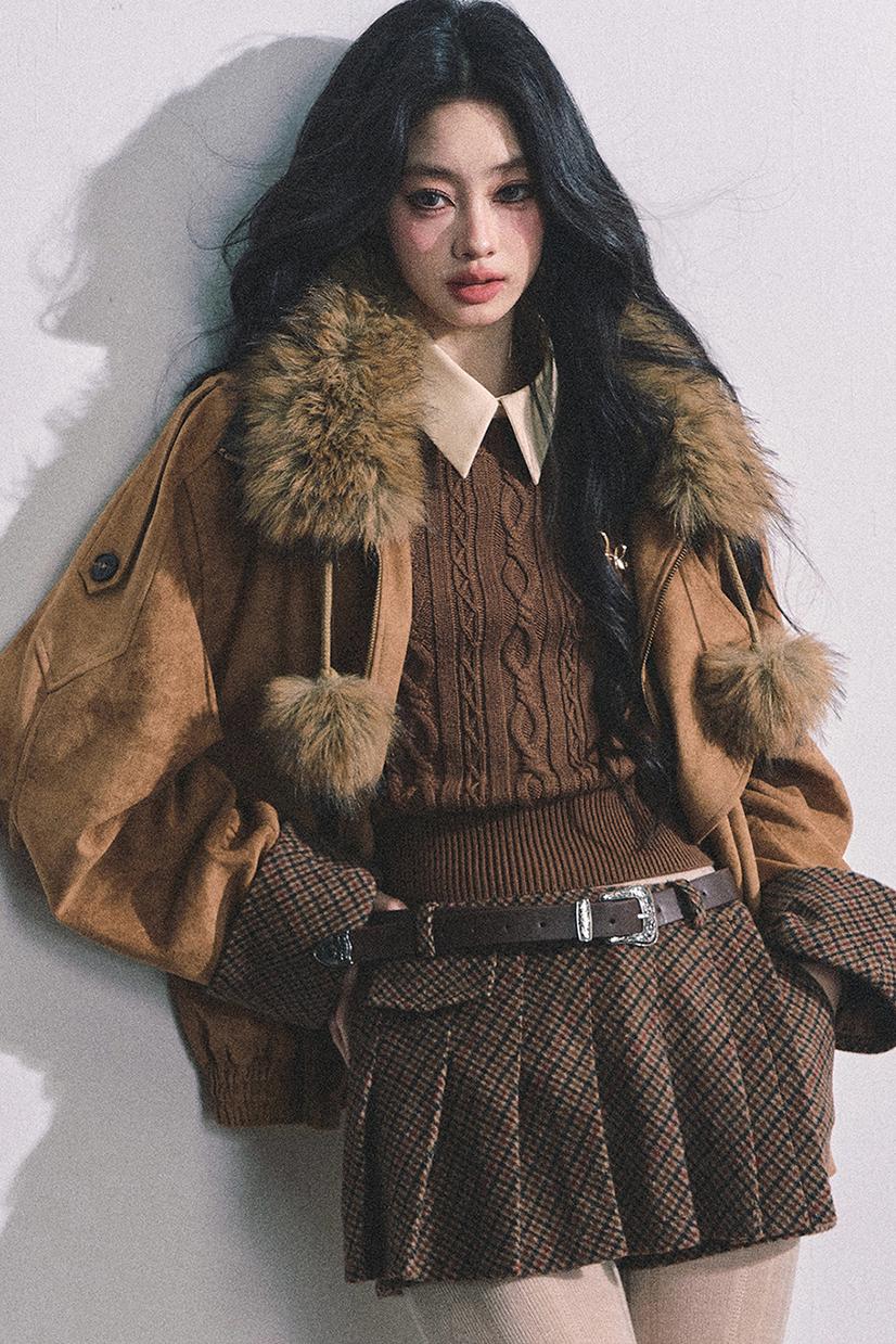 French Fur Collar Scarf