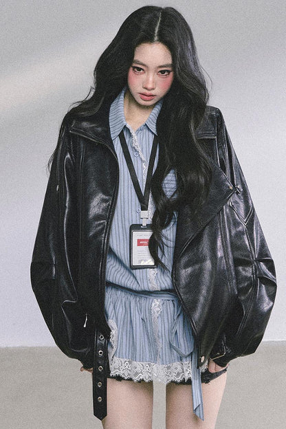 American Locomotive PU Leather Jacket