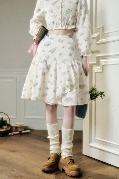 Sea Of Glass Cotton Skirt Set-Up