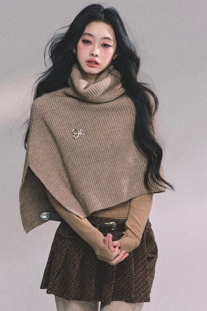 Semi-High-Neck Long-Sleeved Autumn Inner T-Shirt Top