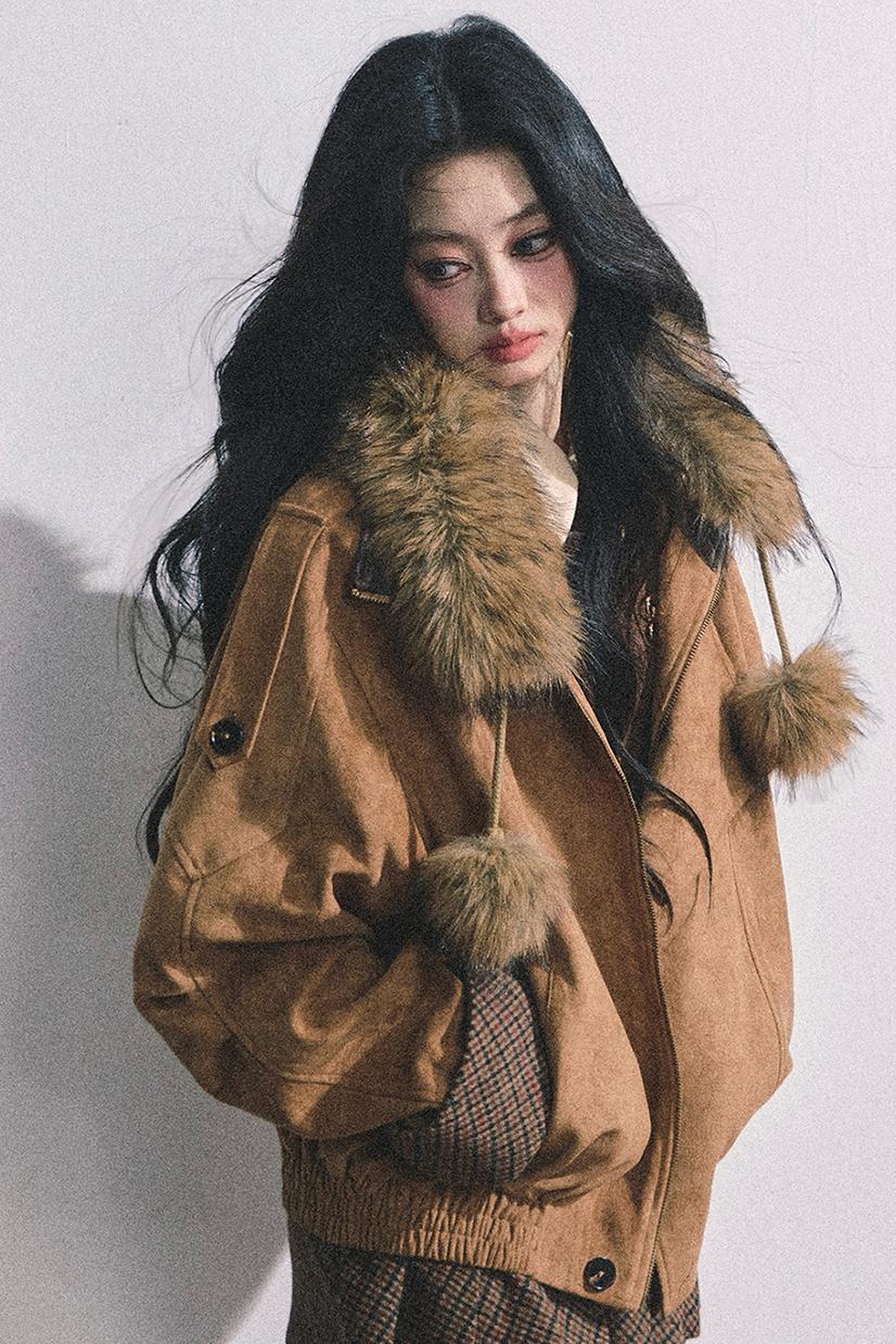 French Fur Collar Scarf