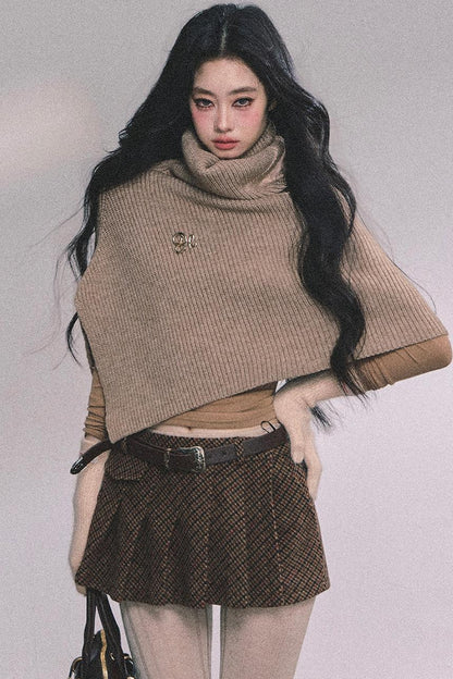 Semi-High-Neck Long-Sleeved Autumn Inner T-Shirt Top