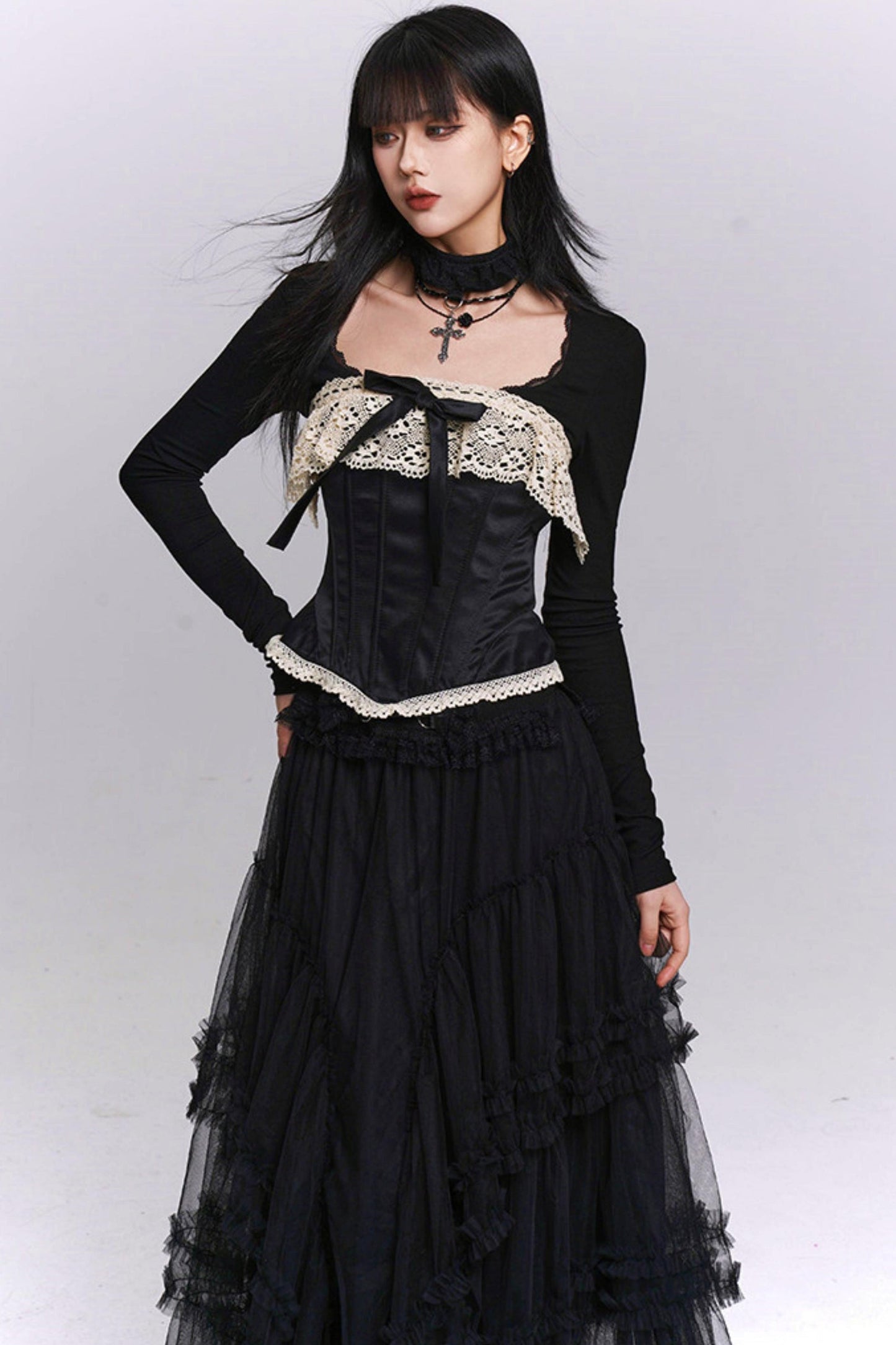 Ghost Girl Fishbone Corset Top