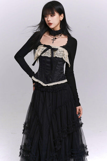 Ghost Girl Fishbone Corset Top