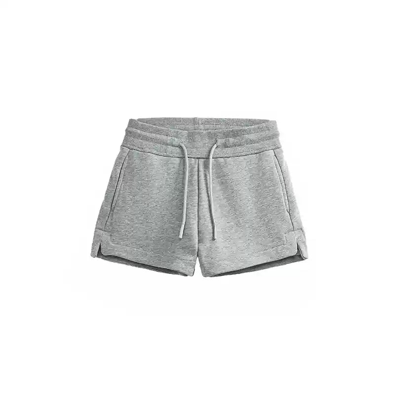 White High-Waist Hot Pants