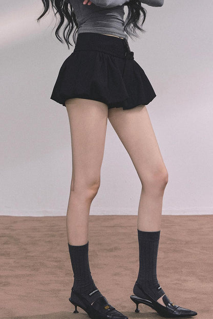 French Fluffy Autumn A-Line Skirt