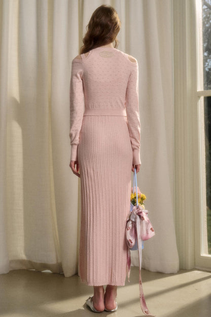 Long Relaxed Cardigan Dress Set-Up