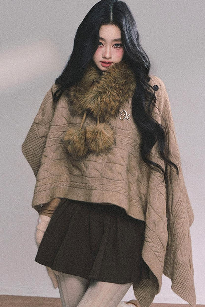 French Fur Collar Scarf