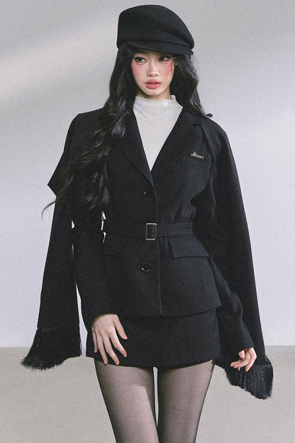 Semi-High-Neck Long-Sleeved Autumn Inner T-Shirt Top