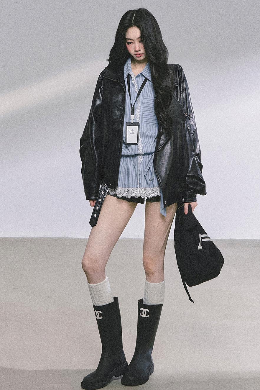 American Locomotive PU Leather Jacket