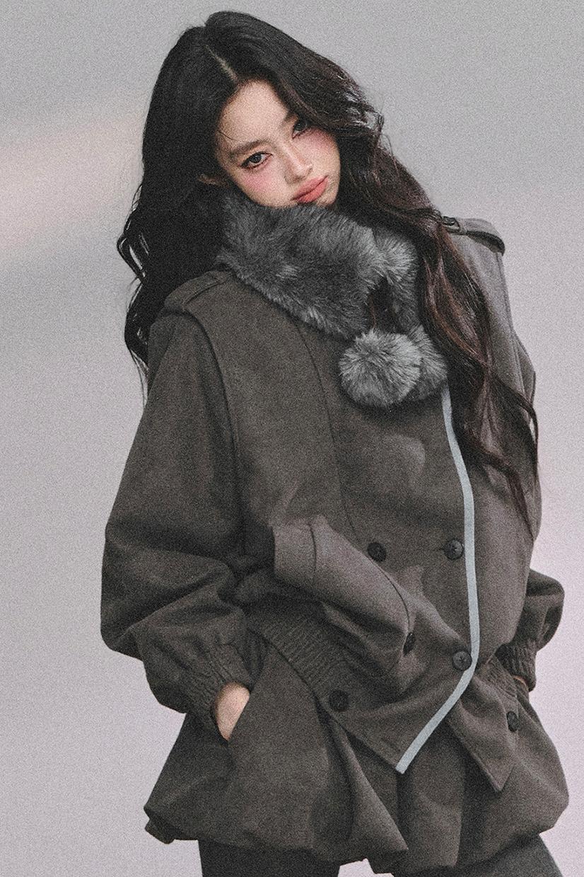 French Fur Collar Scarf