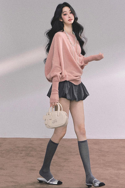 French Fluffy Autumn A-Line Skirt