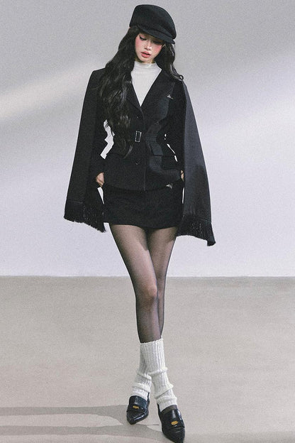 Semi-High-Neck Long-Sleeved Autumn Inner T-Shirt Top