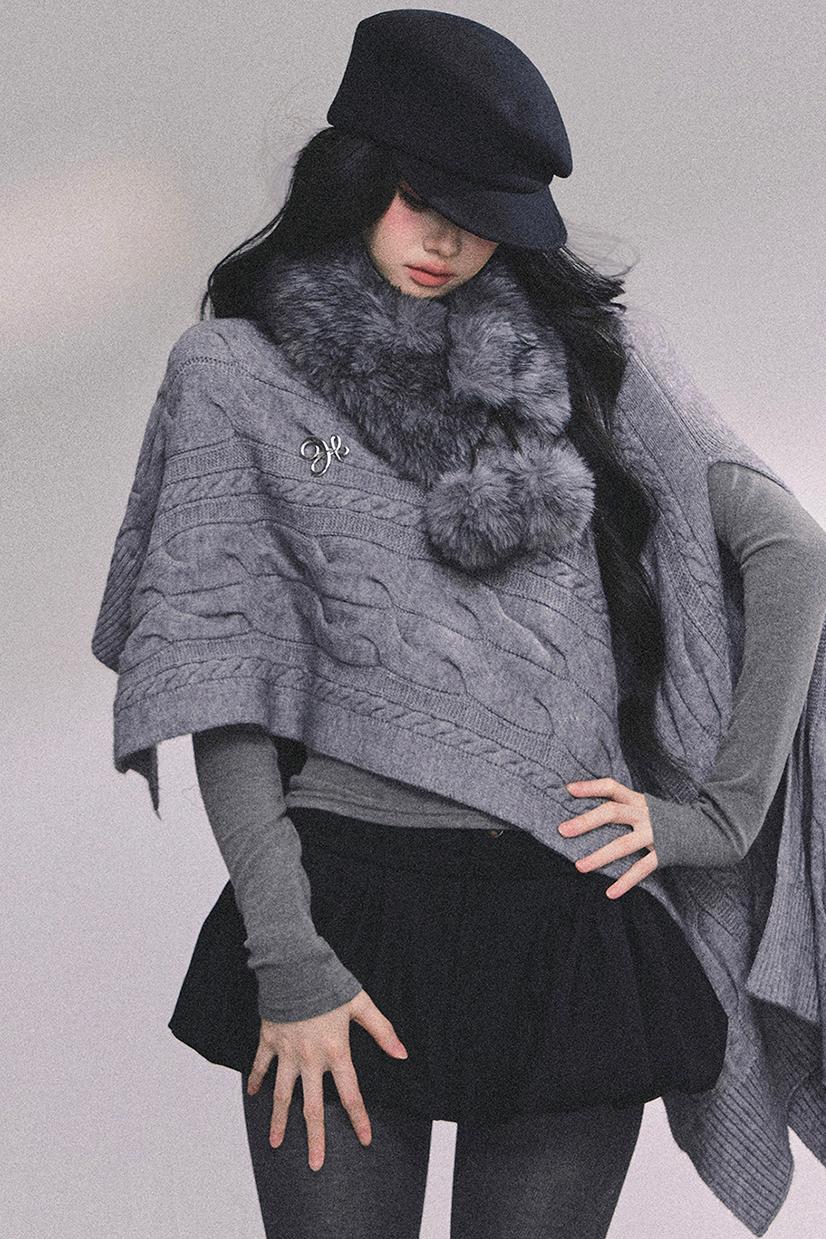 French Fur Collar Scarf