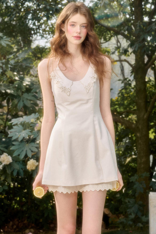 Celestial Calm Embroidered Dress