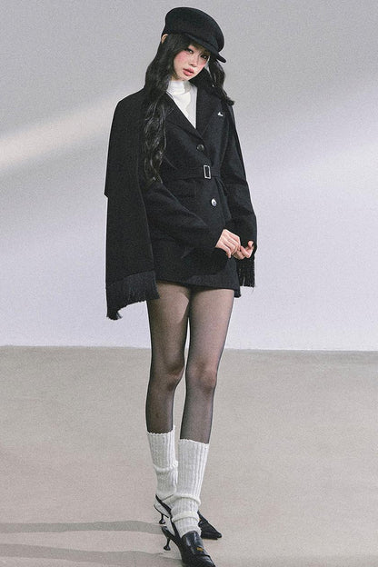 Semi-High-Neck Long-Sleeved Autumn Inner T-Shirt Top