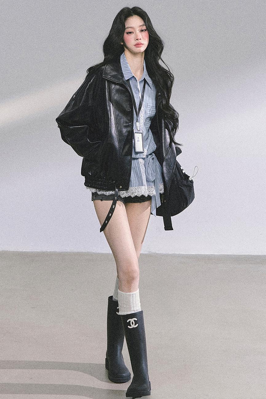 American Locomotive PU Leather Jacket