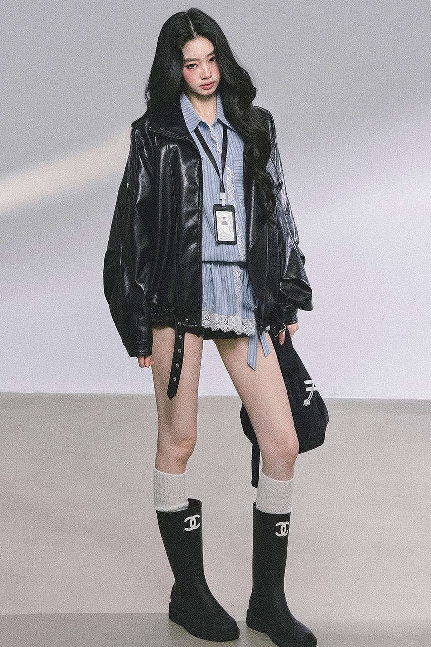 American Locomotive PU Leather Jacket