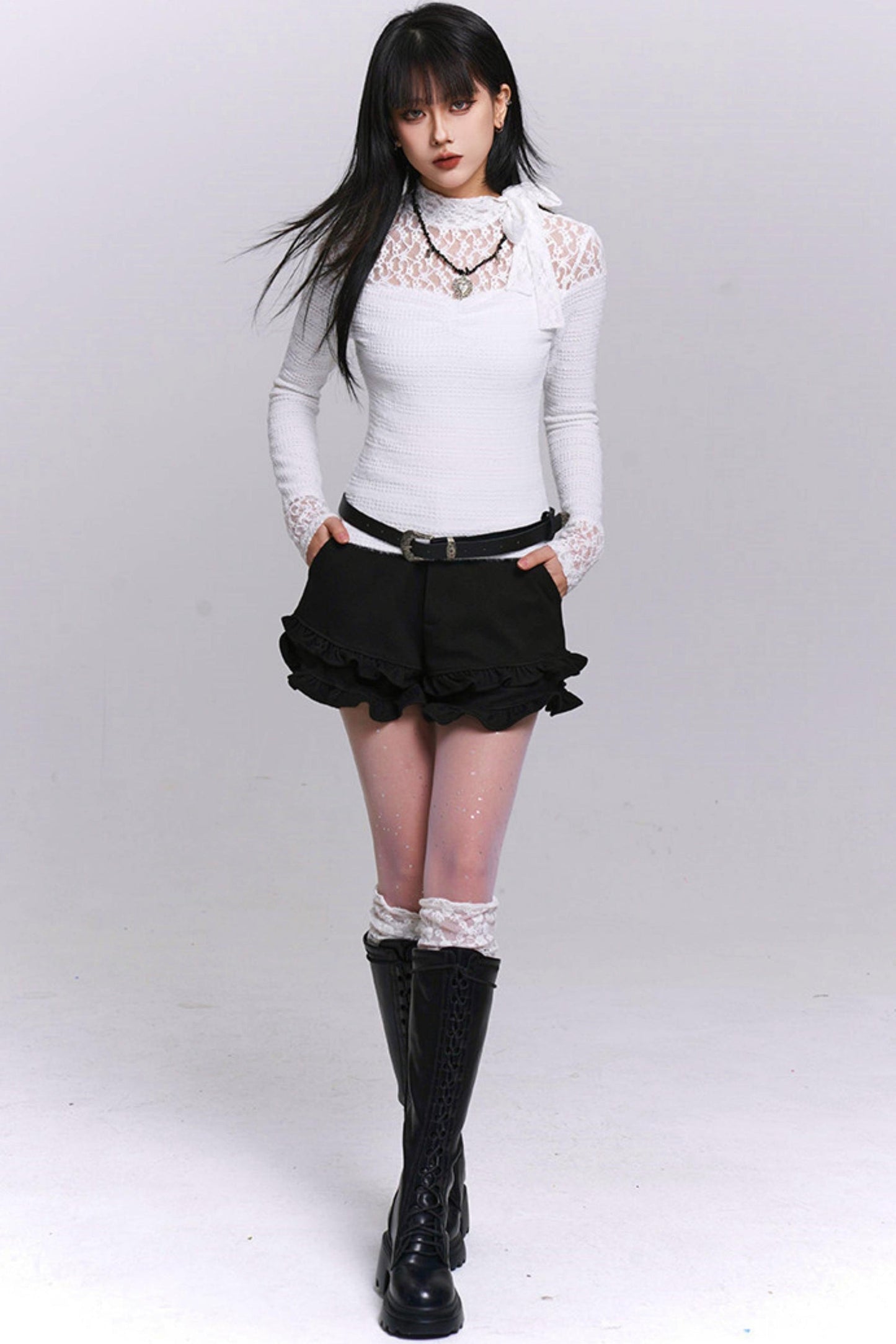 Lace Slim Fit Blouse