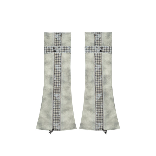 Contrast Knit Low Waist Pants