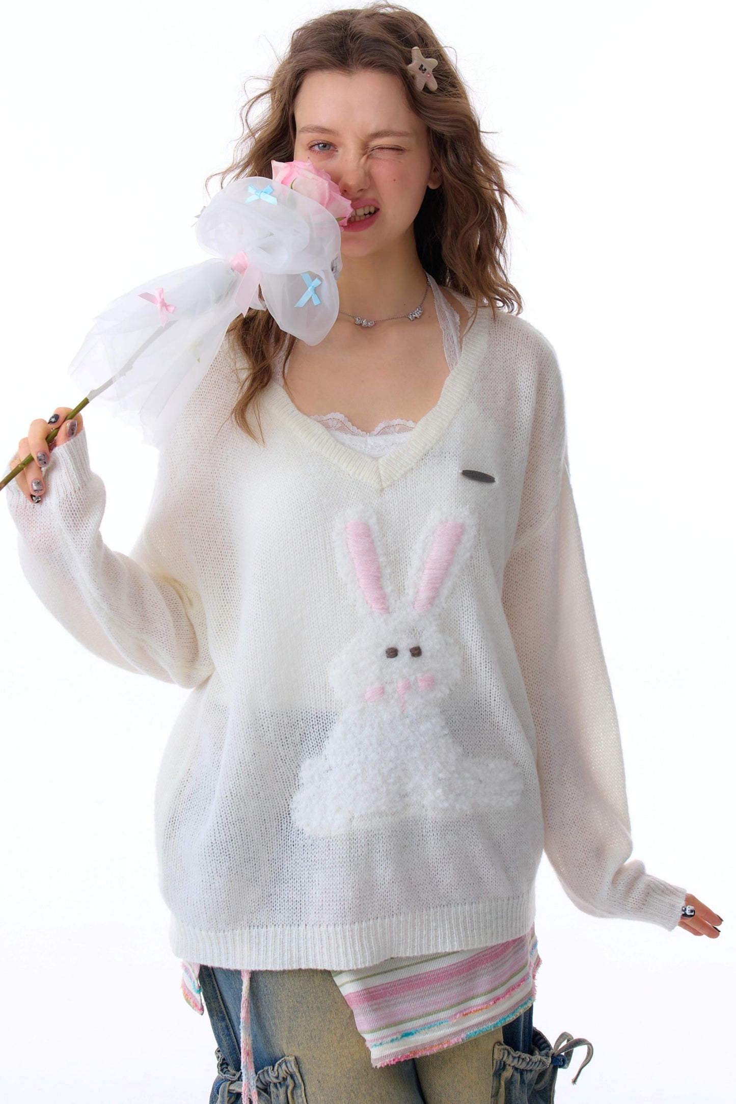 Semi-Sheer Sleeve Top