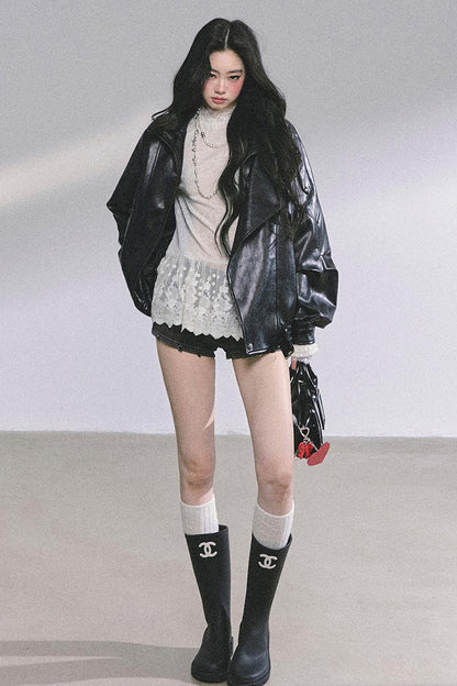 American Locomotive PU Leather Jacket