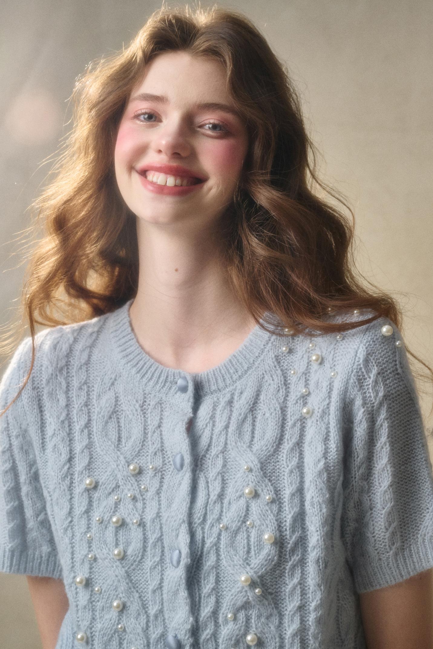 Soft Mohair Long Sleeve Cardigan