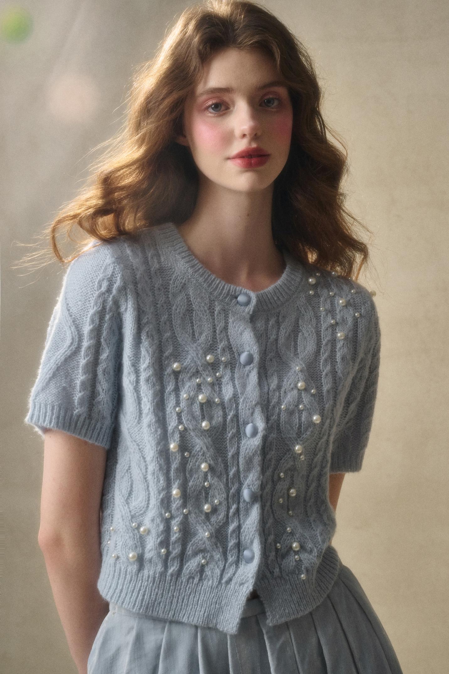 Soft Mohair Long Sleeve Cardigan