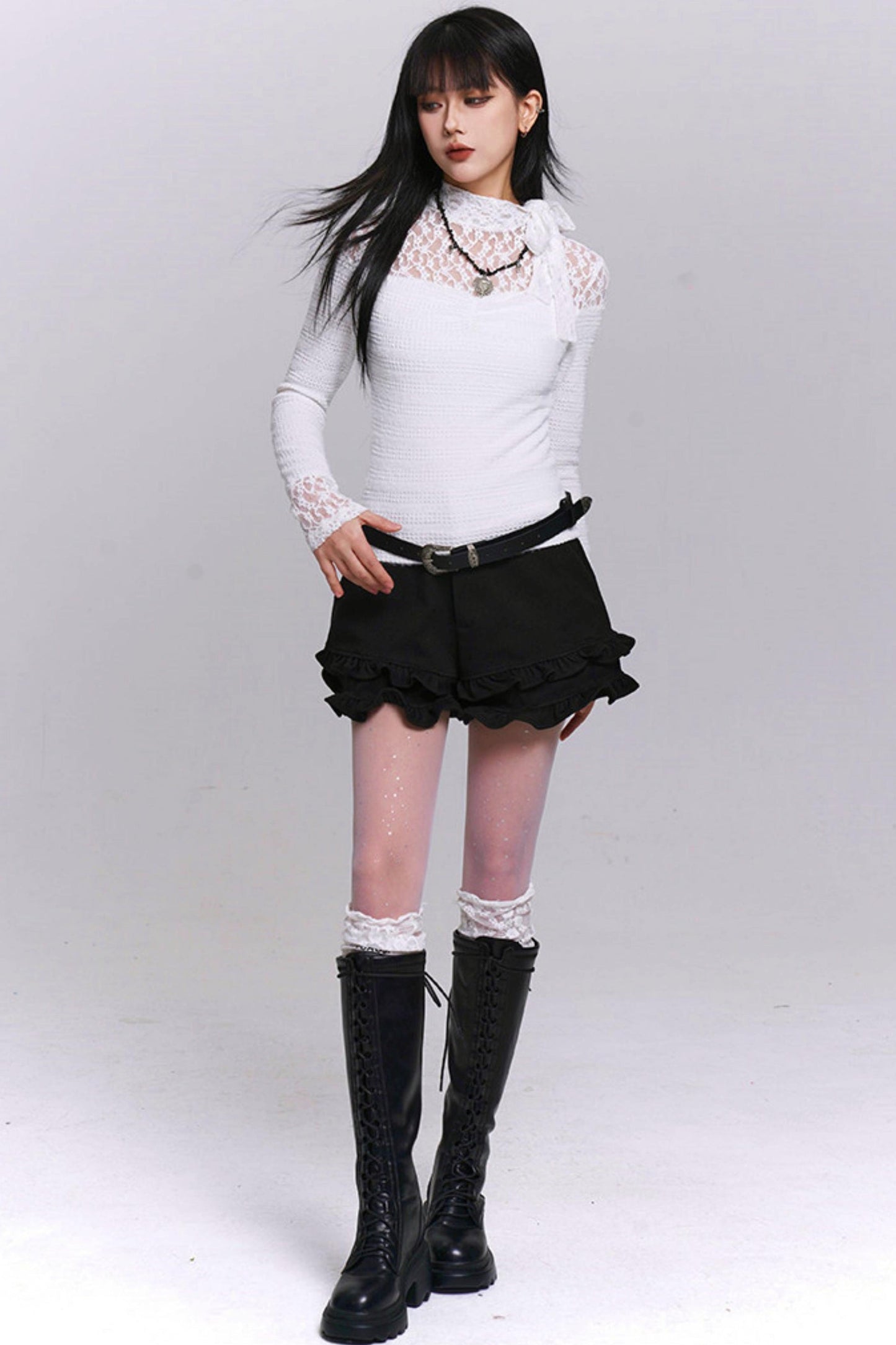 Lace Slim Fit Blouse