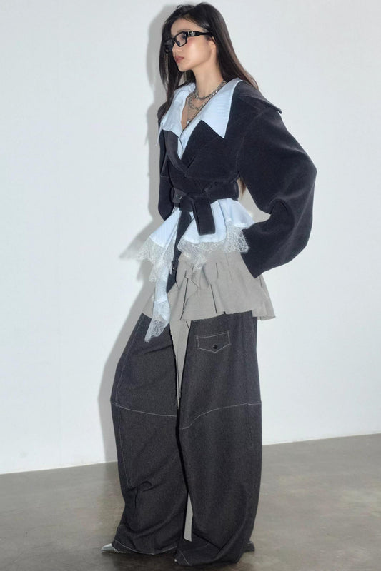 Vintage Romantic Lace Short Top