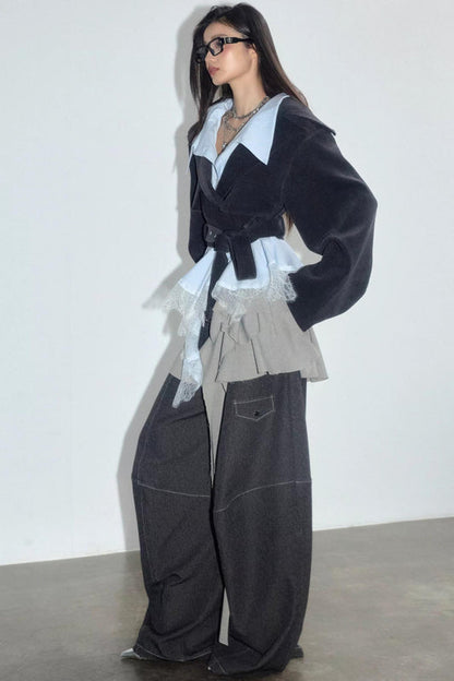 Vintage Romantic Lace Short Top