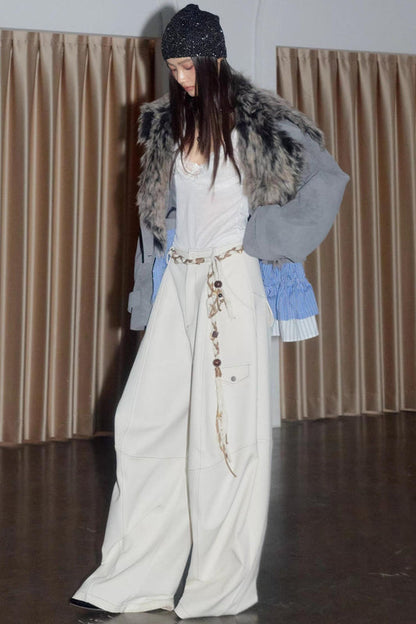 Urban Nomad Matte Grey PU Leather Jacket