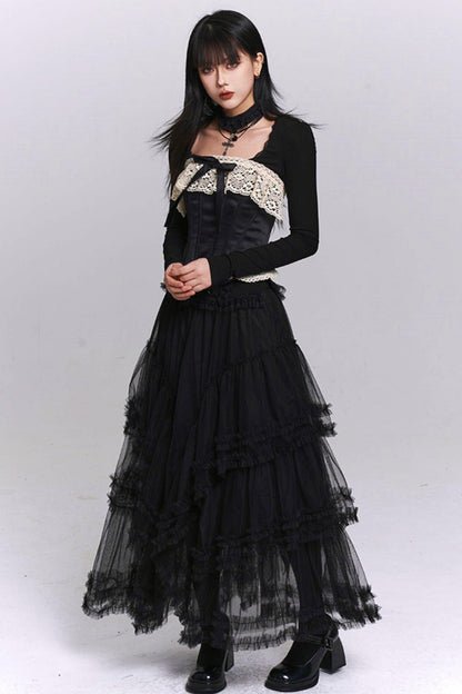 Ghost Girl Fishbone Corset Top