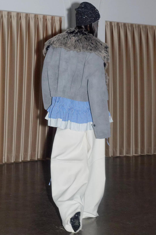 Urban Nomad Matte Grey PU Leather Jacket