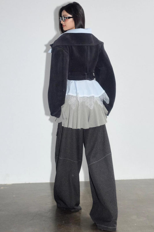 Vintage Romantic Lace Short Top