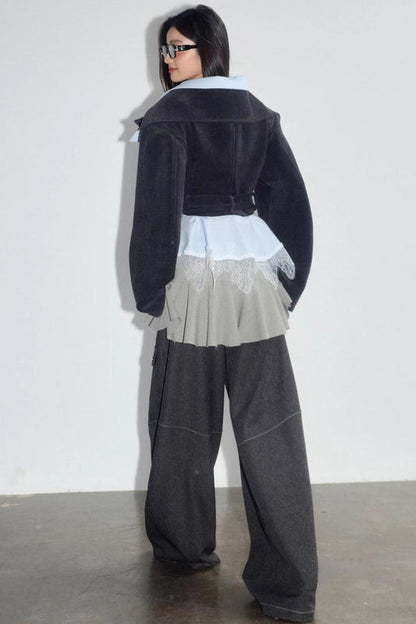 Vintage Romantic Lace Short Top