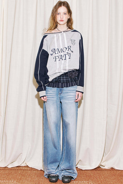 Layered Floral Pants Curtain