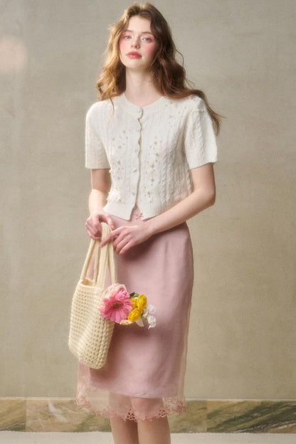 Soft Mohair Long Sleeve Cardigan