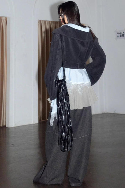 Vintage Romantic Lace Short Top