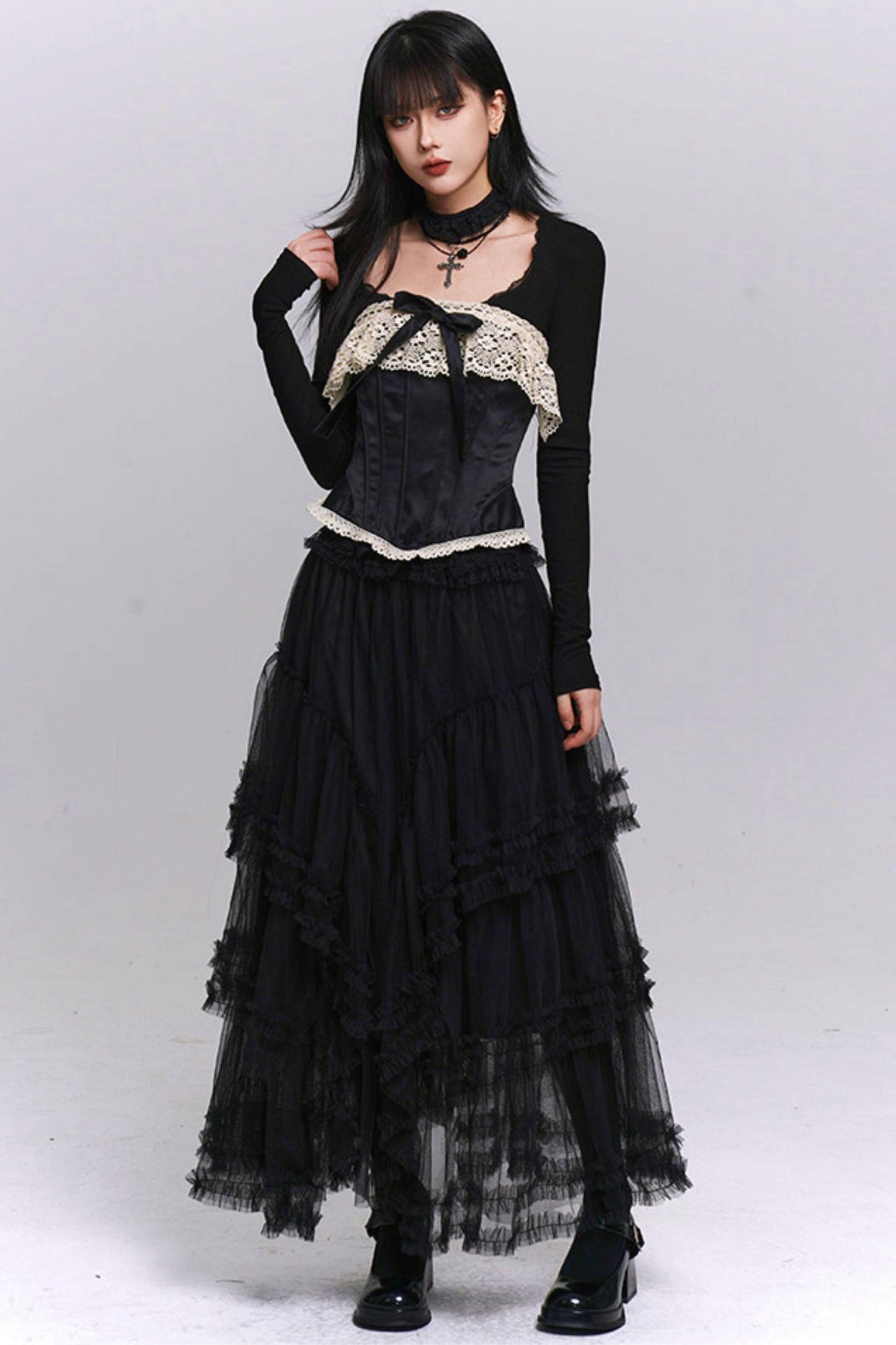 Ghost Girl Fishbone Corset Top