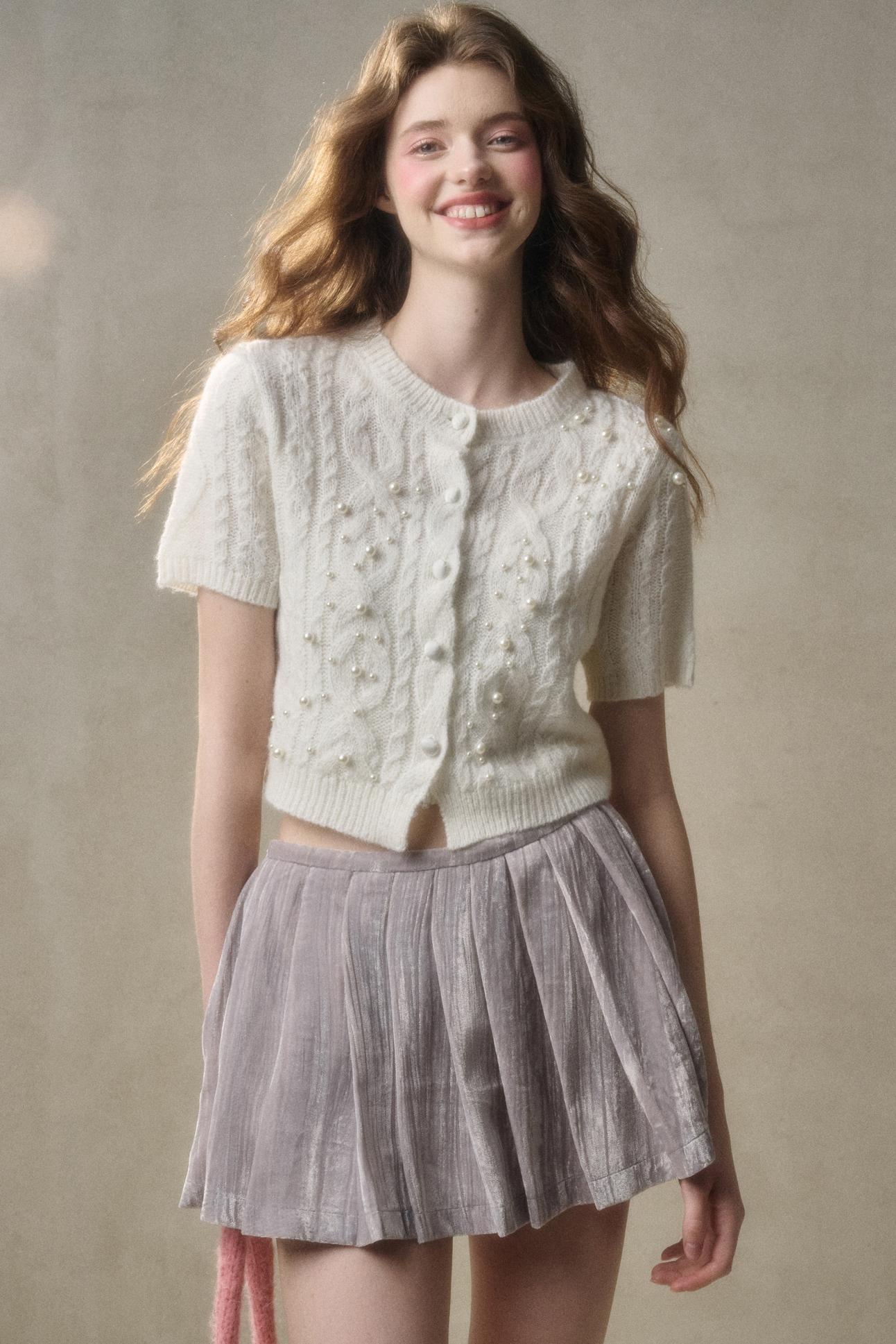 Soft Mohair Long Sleeve Cardigan