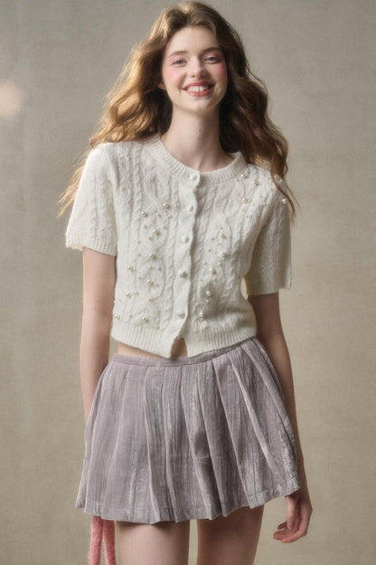 Soft Mohair Long Sleeve Cardigan