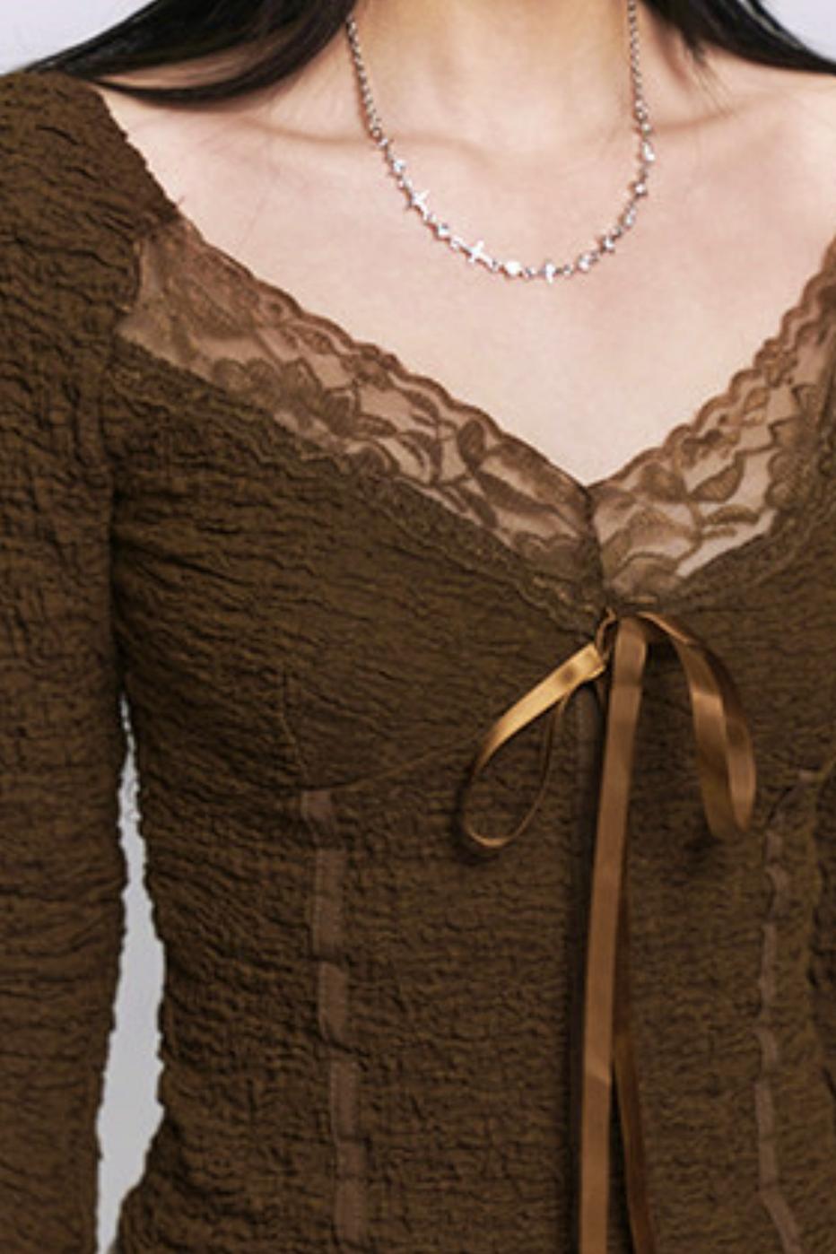 Brown Ghost Girl Top