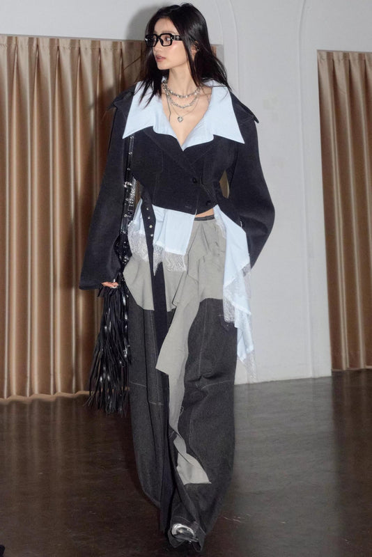 Vintage Romantic Lace Short Top